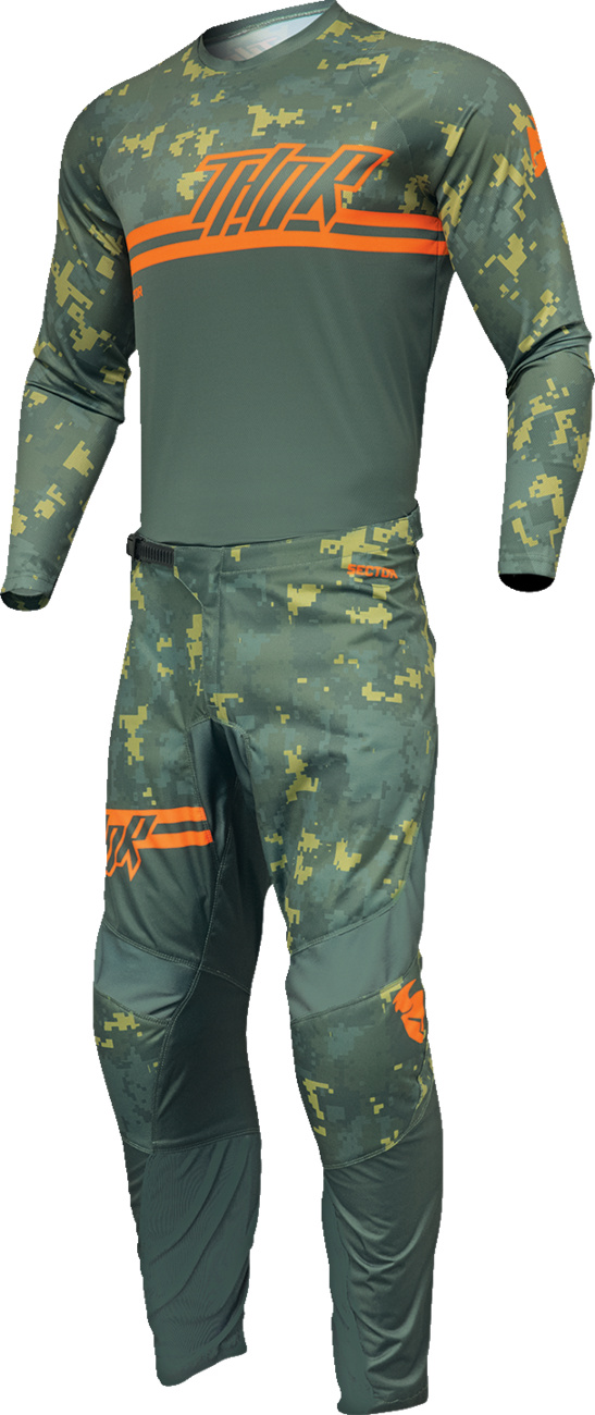 THOR dres SECTOR DIGI CAMO green/camo