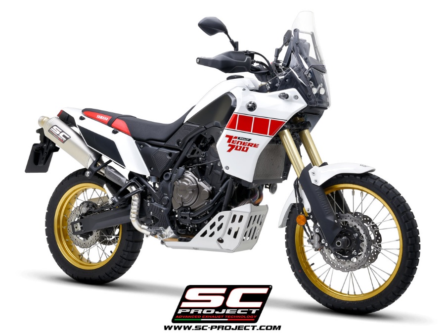 SC-PROJECT Rally Raid titanový výfuk E5+, horní uchycení YAMAHA TENERE 700 (2025)