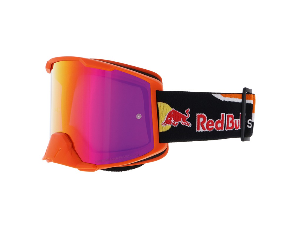 Brýle REDBULL Spect Strive (matné oranžové, fialové zrcadlové plexi)