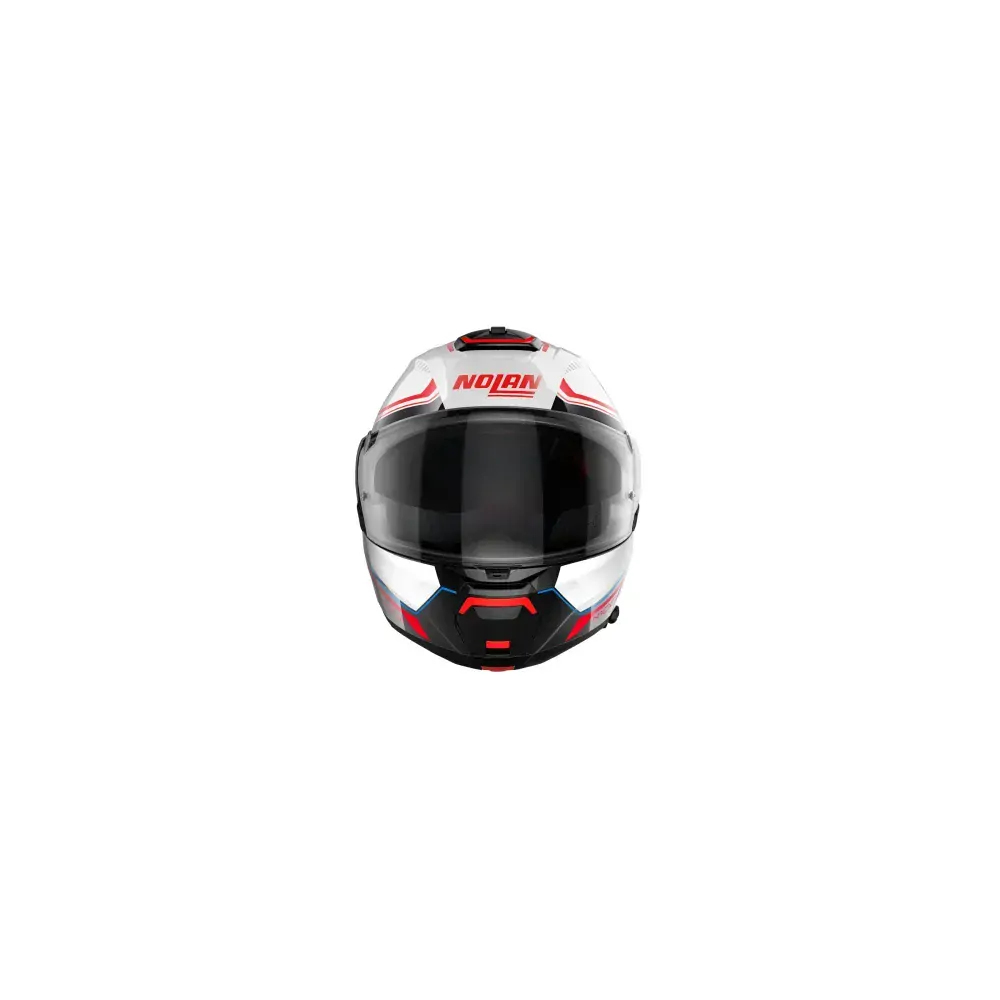 NOLAN Výklopná moto přilba N100-6 Surveyor Metal White Blue N-COM 24