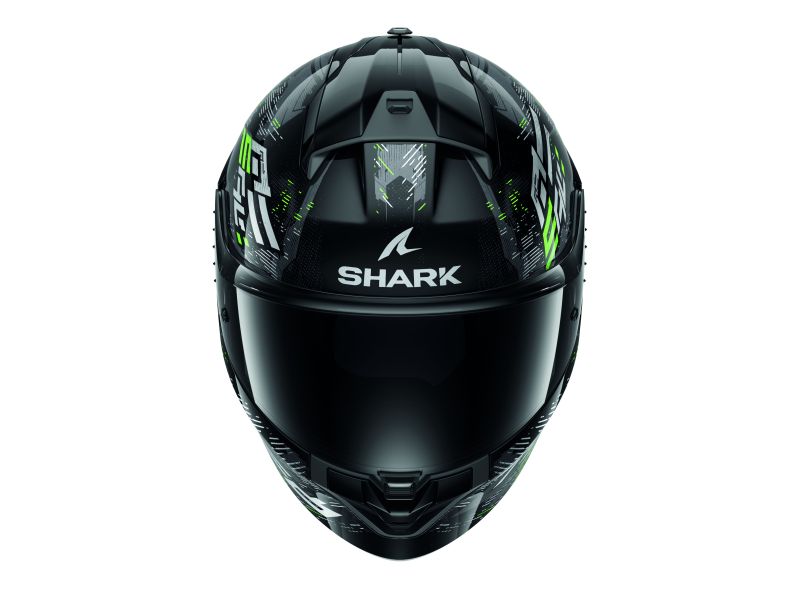 Přilba integrální SHARK RIDILL 2 MOLOKAI barva černá/lesklá/šedá/zelená,