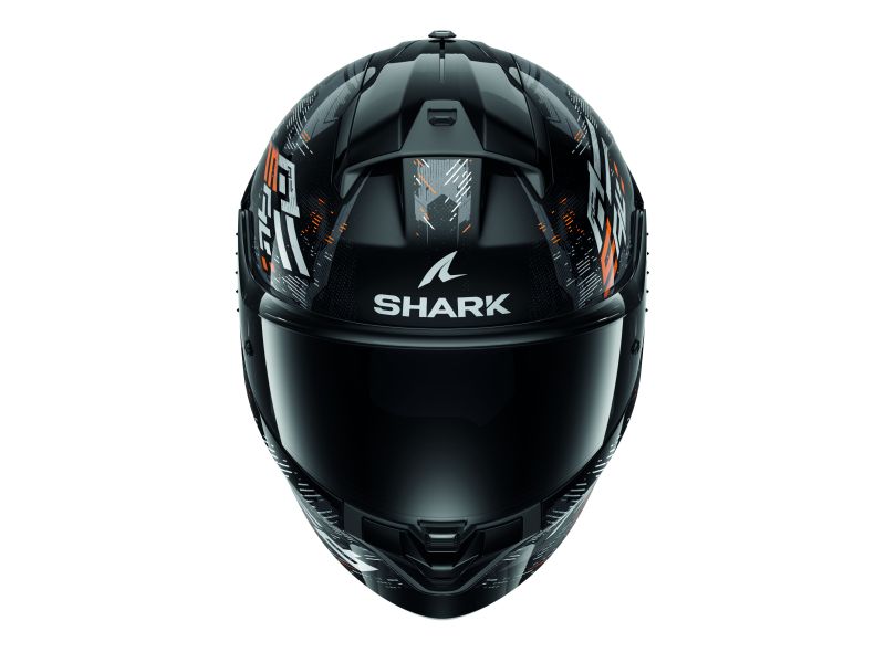 Přilba integrální SHARK RIDILL 2 MOLOKAI barva černá/lesklá/oranžová/šedá