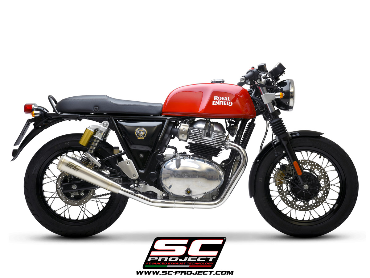 SC-PROJECT pár nerezových výfuků Conico 70s Royal Enfield Interceptor 650 (2019–2024)