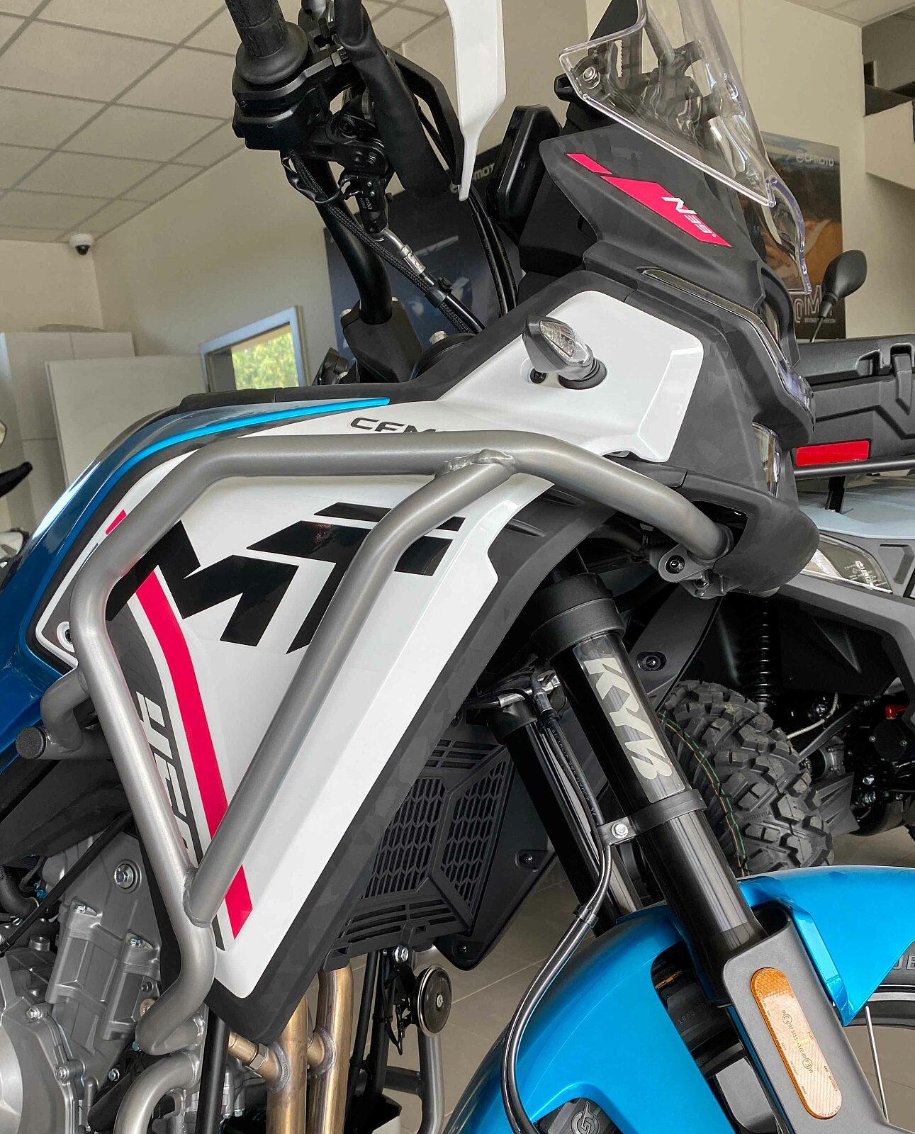 Horní padací rámy CFMOTO 450MT (šedé)