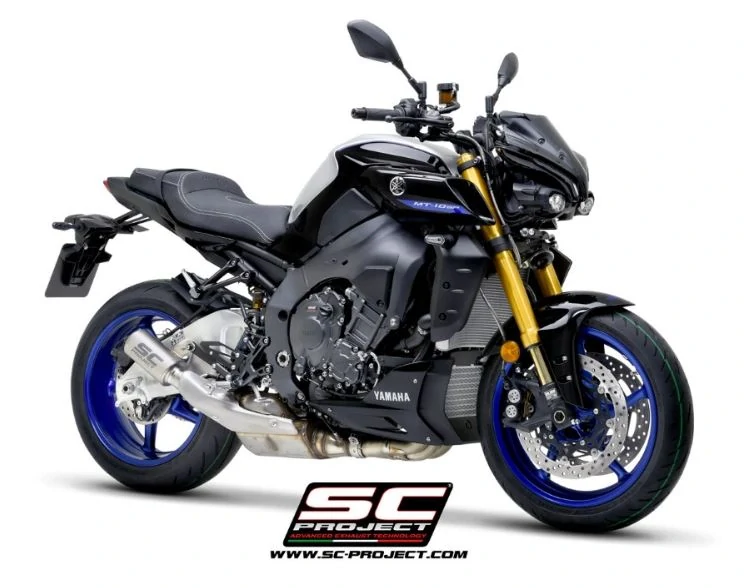 SC-PROJECT Titanový výfuk CR-T s mřížkou Stoneguard Yamaha MT-10 22-
