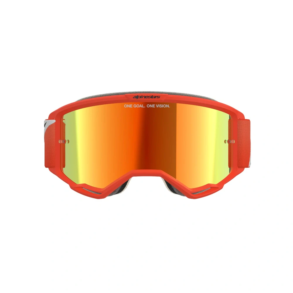 Alpinestars brýle VISION 5 CORP, ALPINESTARS (oranžová, zrcadlové červené plexi)