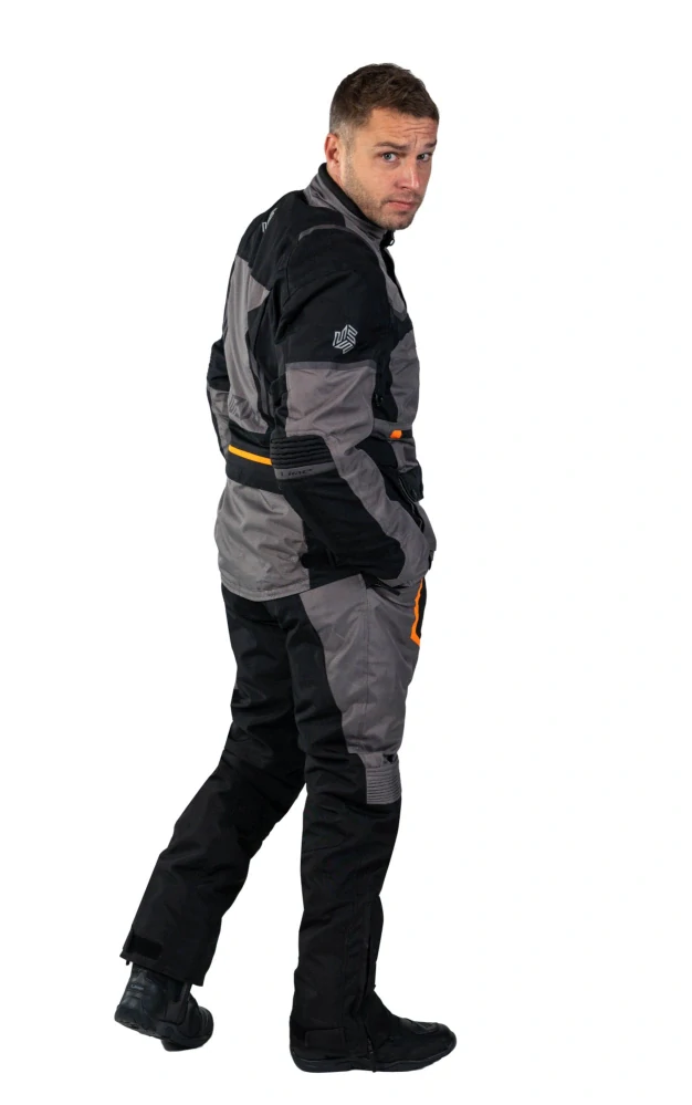 MBW Pánské textilní moto kalhoty ADVENTURE EVO PANTS ORANGE