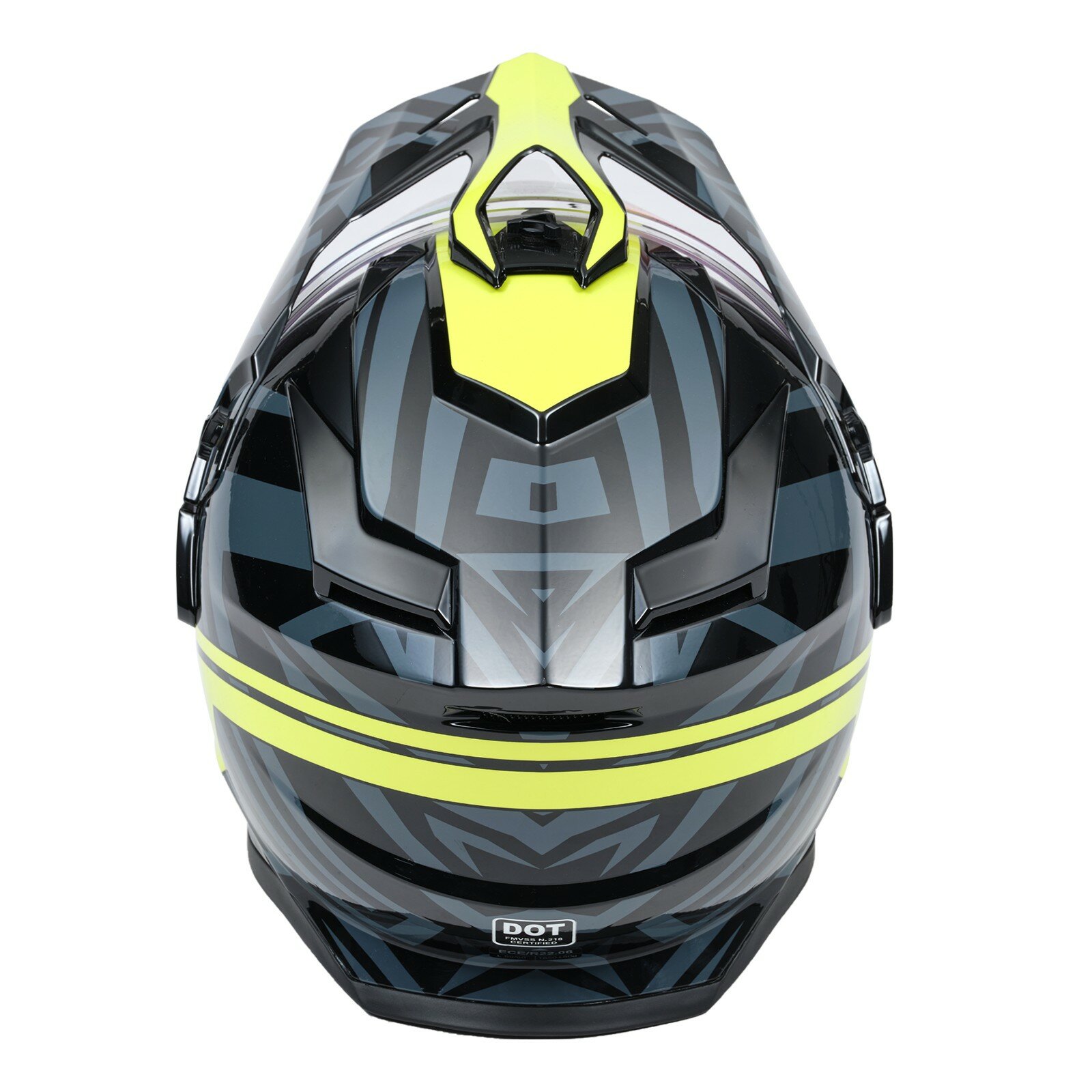 Enduro helma CFMOTO MT černá šedá žlutá