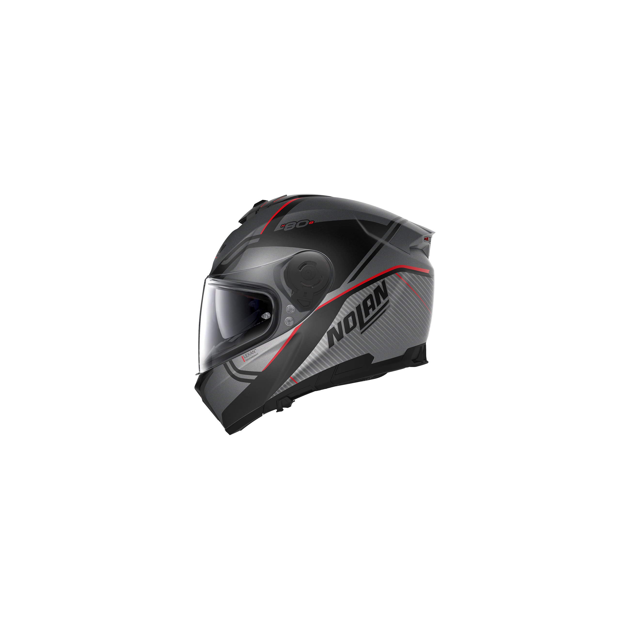 NOLAN Integrální moto přilba N80-8 Astute N-com Flat Lava GREY 24