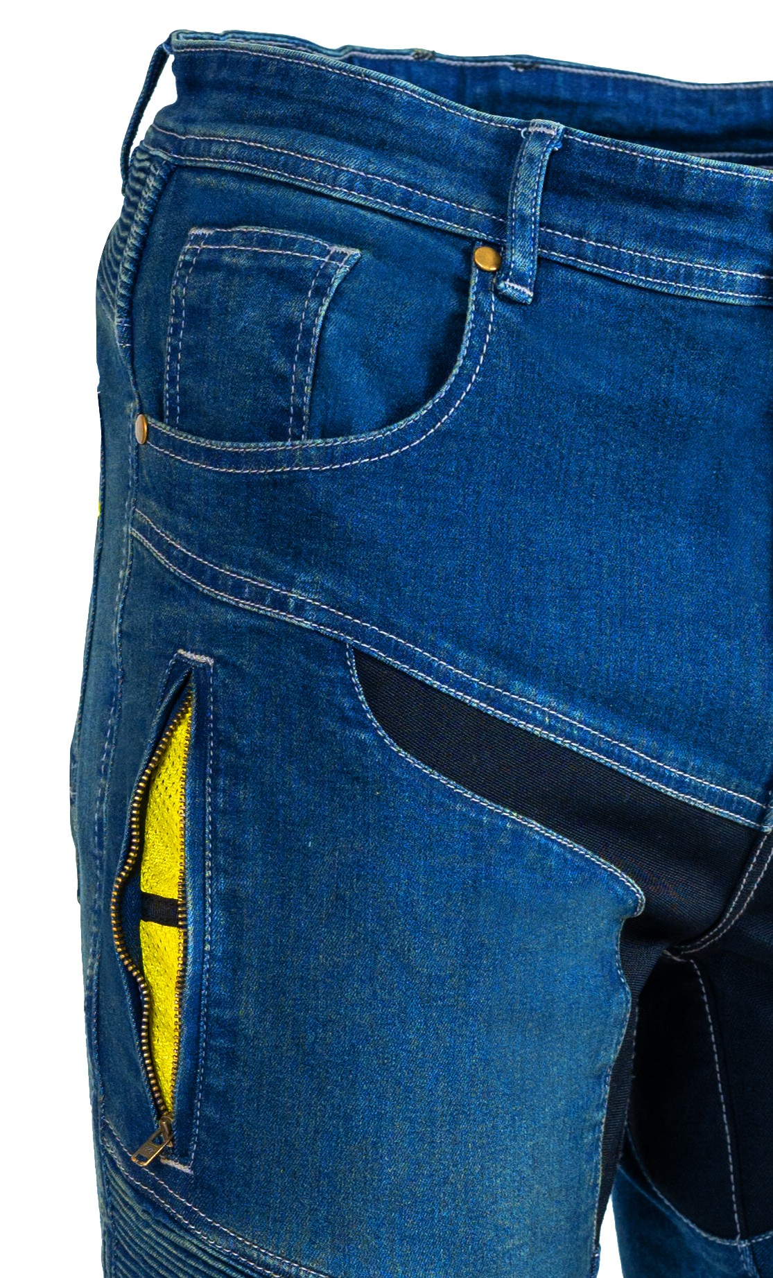 MBW Pánské kevlarové moto jeansy BRUNO