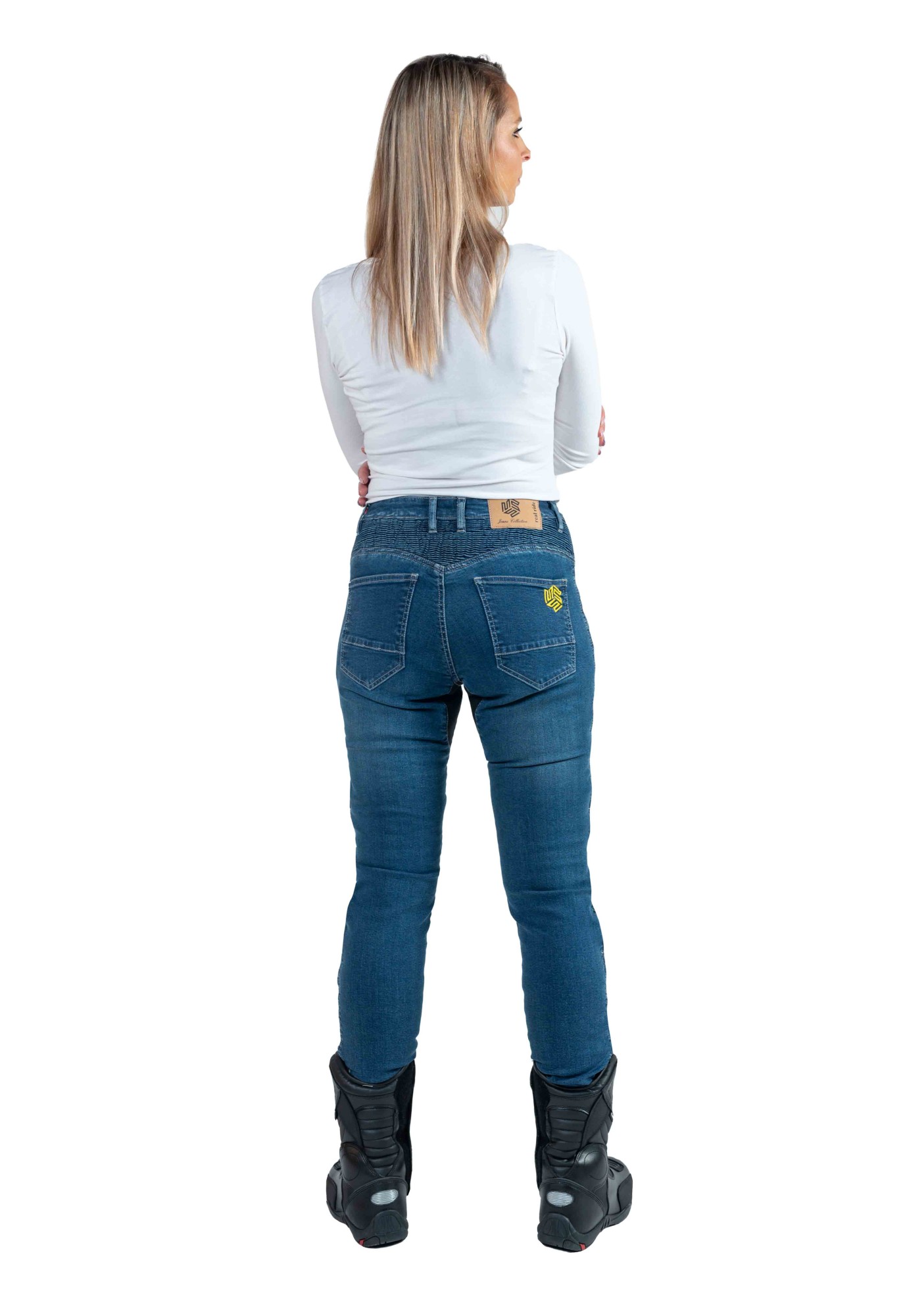 MBW Dámské moto jeansy BELINDA