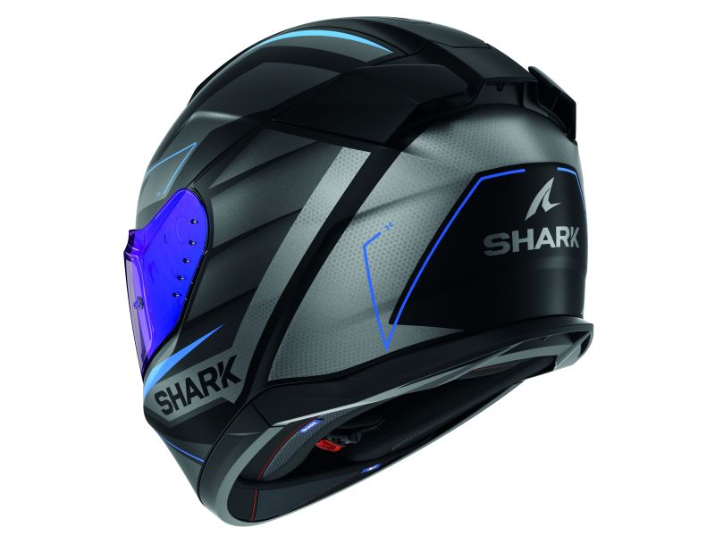 SHARK Integrální moto přilba D-SKWAL 3 Sizler mat černá šedá modrá