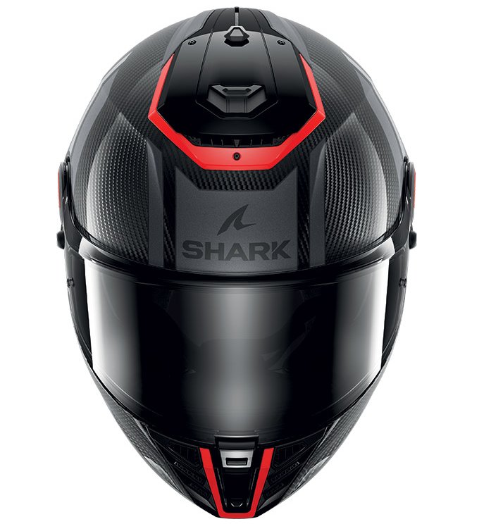 SHARK Integrální moto přilba Spartan RS Carbon Shawn černá červená