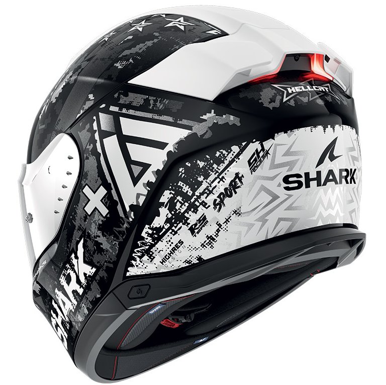 SHARK Integrální moto přilba Skwal i3 Hellcat černá bílá