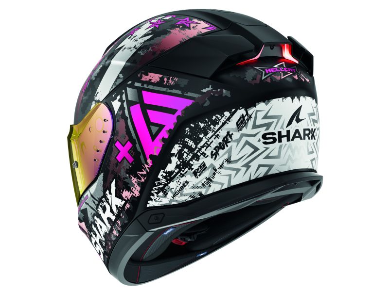 SHARK integrální přilba SKWAL i3 HELLCAT MAT barva bílá/černá/matná/růžová/šedá