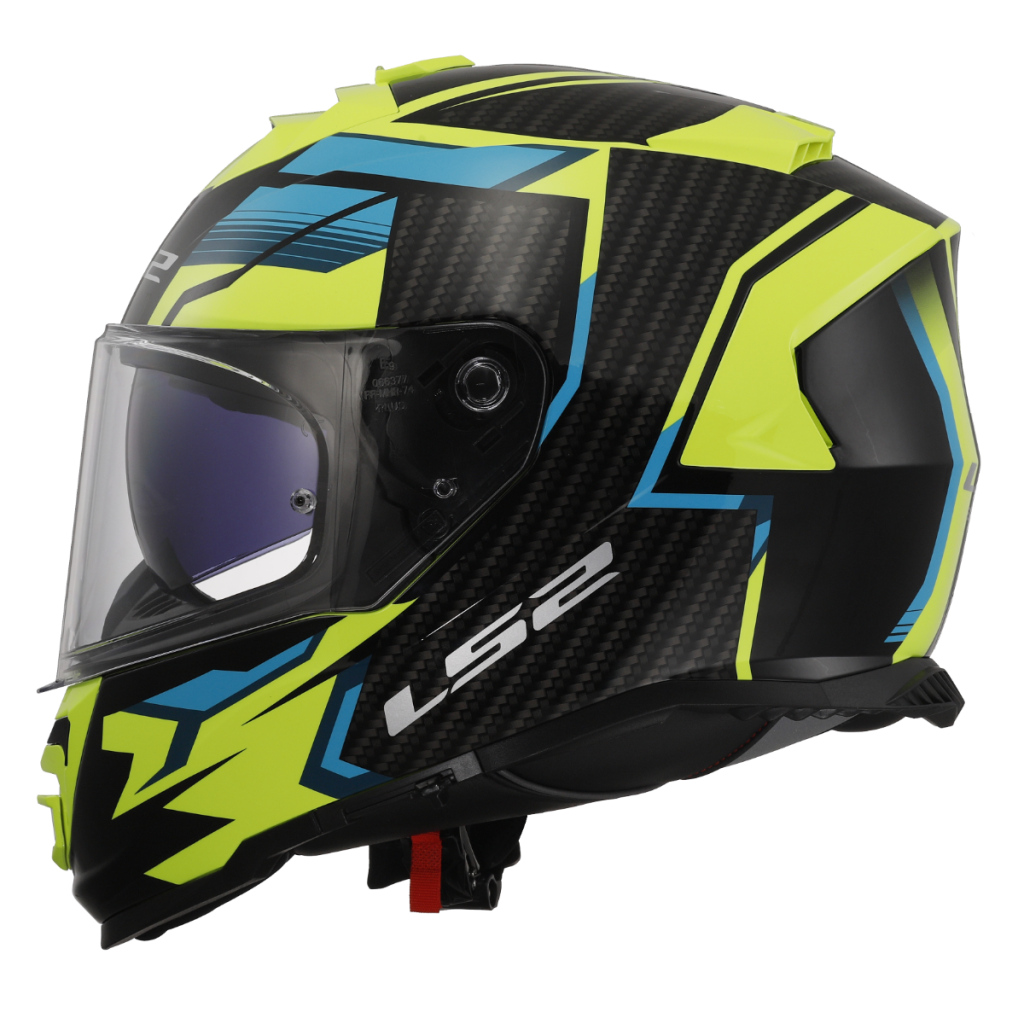 LS2 Integrální moto přilba FF800 STORM II TRACKER žlutá modrá černá