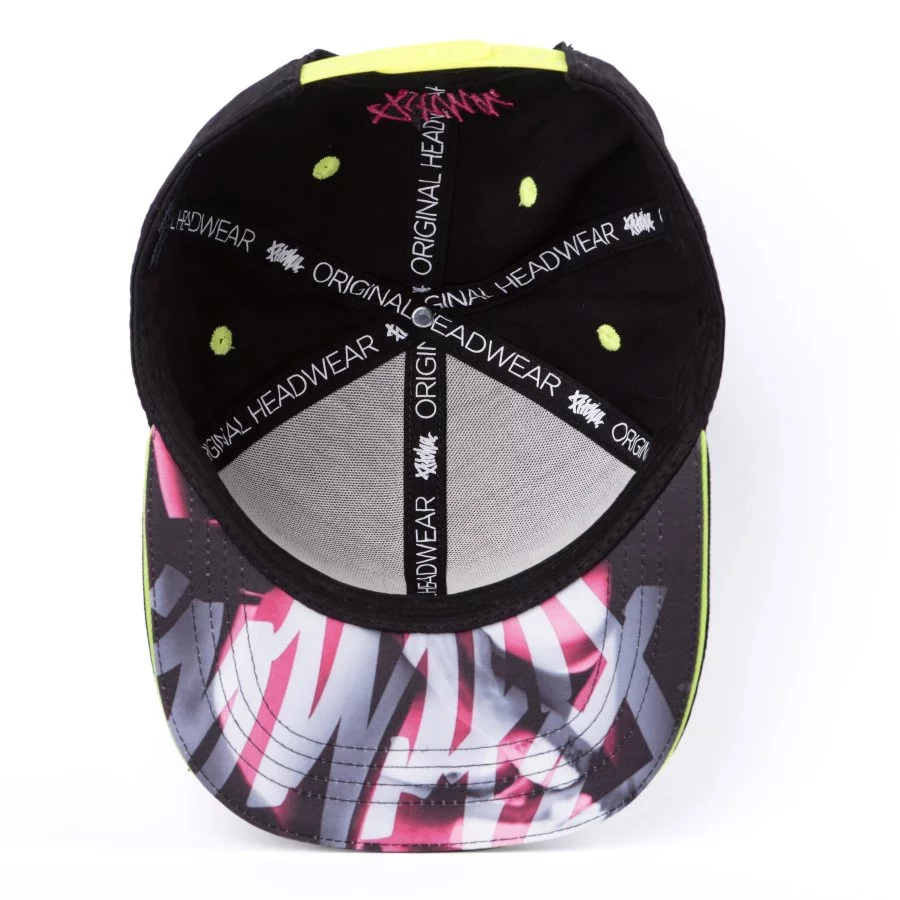 PITCHA Kšiltovka FSP snapback hat black neon