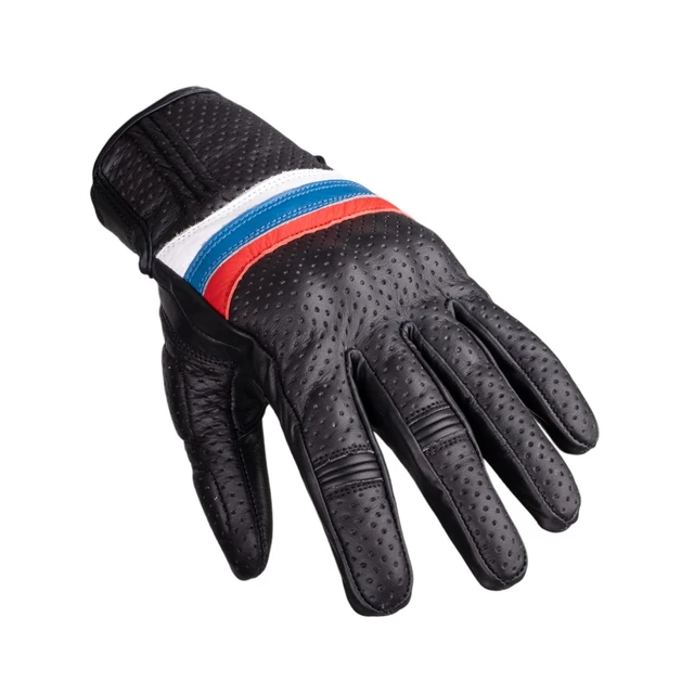 Letní kožené moto rukavice W-TEC Laudero černé