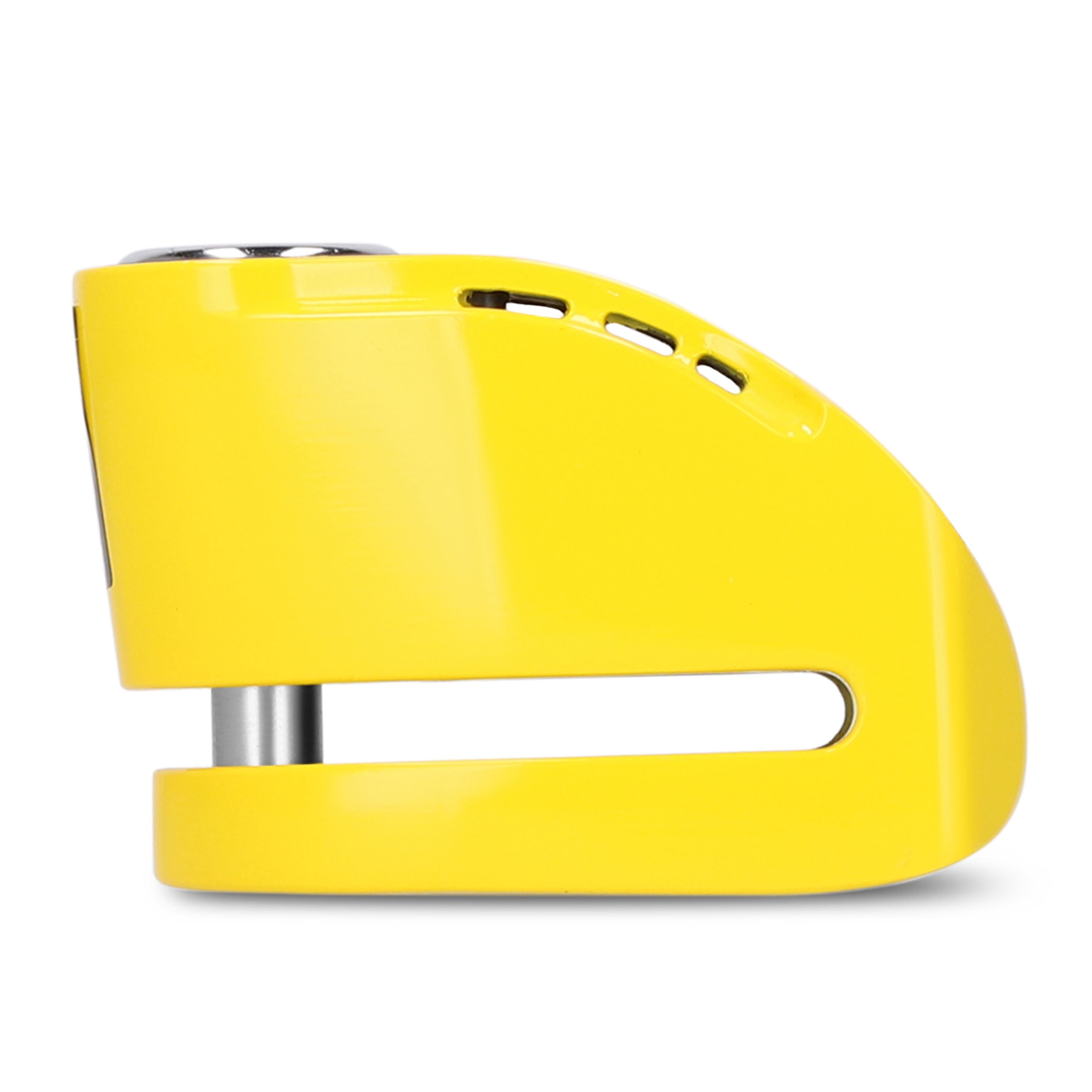 Zámek na kotouč s alarmem SHAD C0S6203A SC62A žlutá pin 10mm