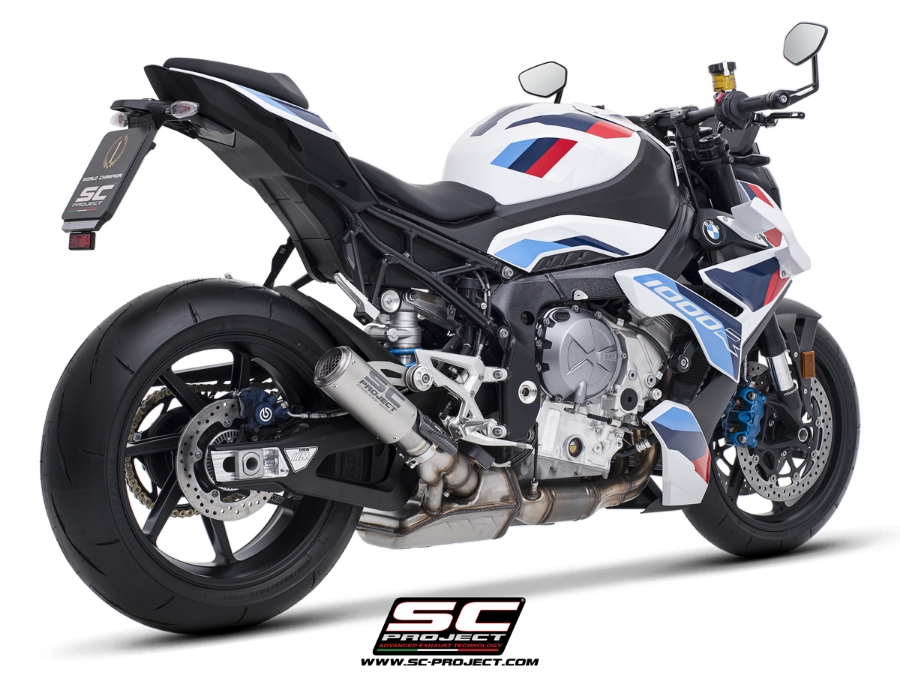 SC-PROJECT Titanový výfuk CR-T s mřížkou proti kamenům - BMW M1000 R 2025