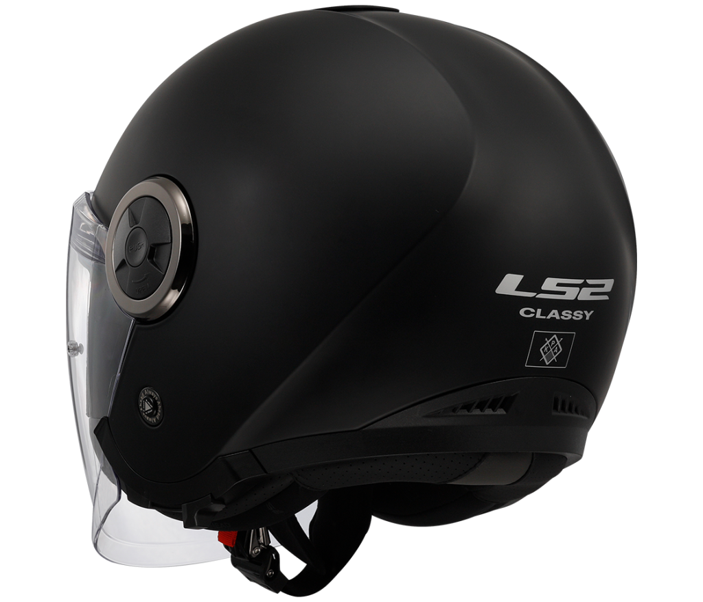 LS2 Otevřená moto přilba OF620 CLASSY SOLID MATT BLACK