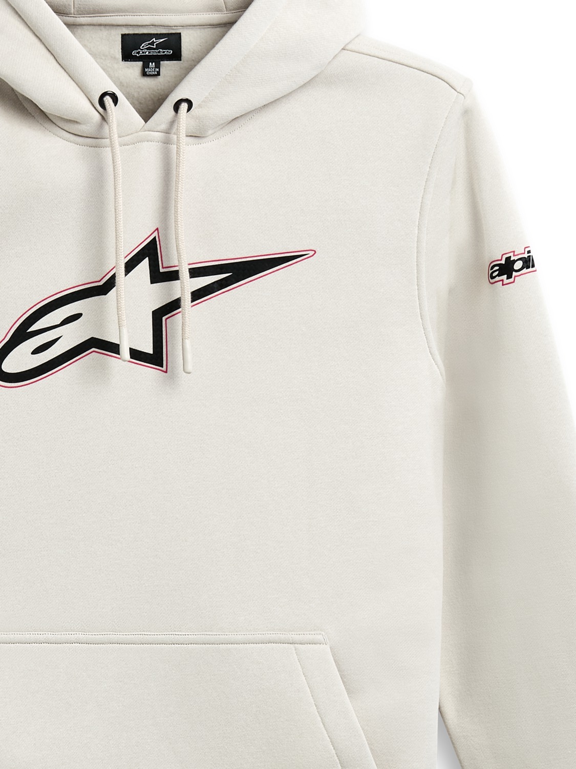 ALPINESTARS mikina INSIGNIA HOODIE světlá off white