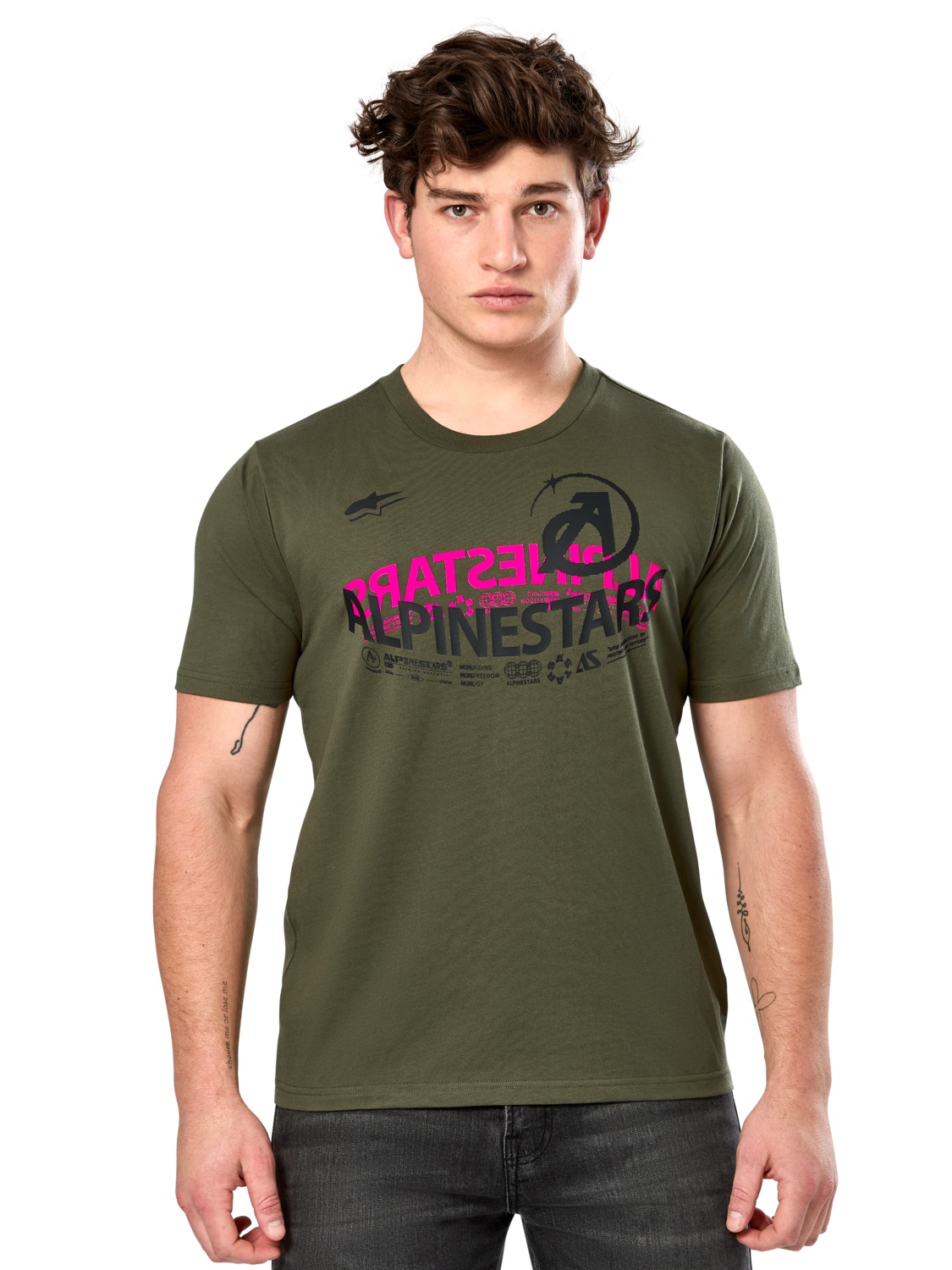 ALPINESTARS trčiko SEMICIRCLE CSF zelené