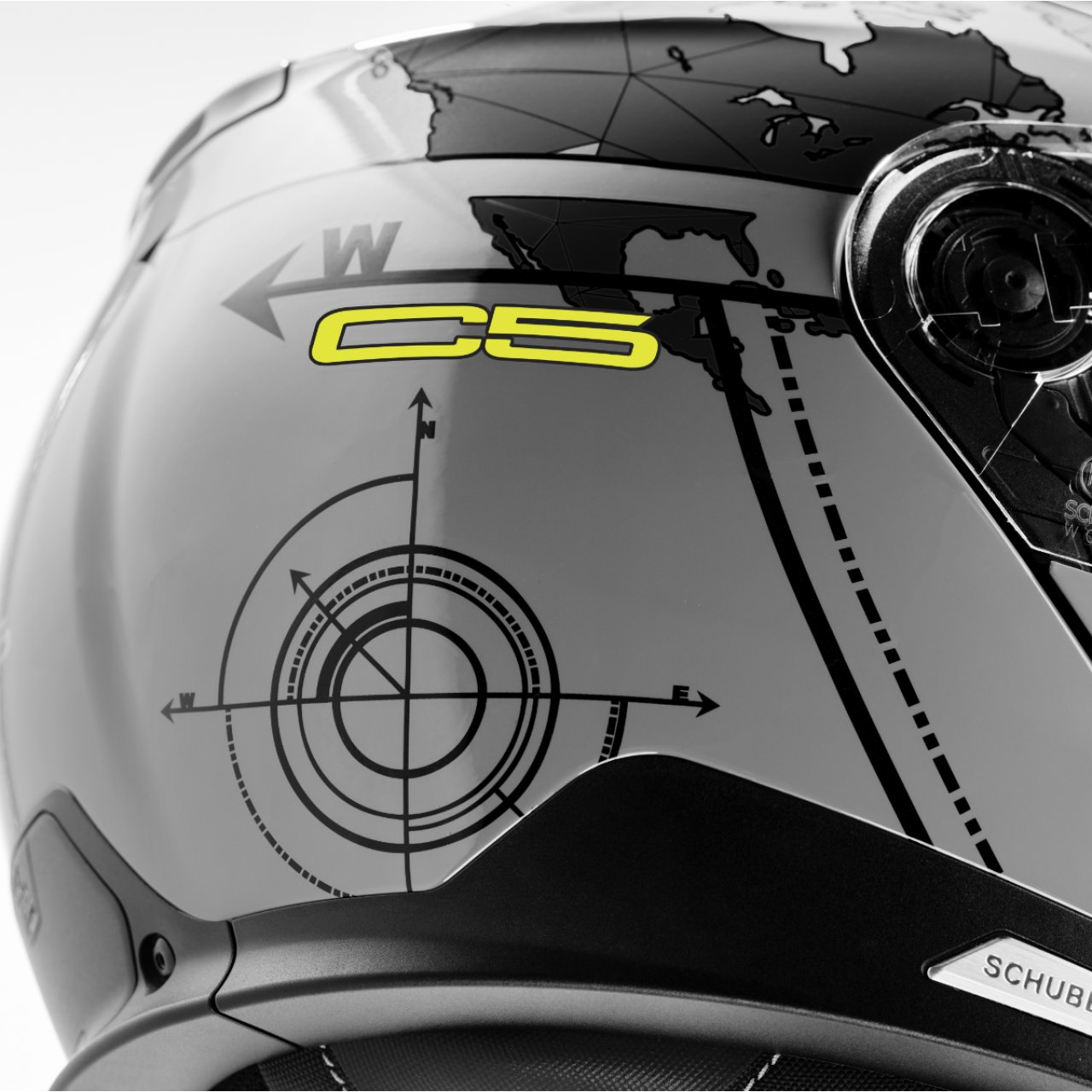 SCHUBERTH Vyklápěcí moto přilba C5 Globe Grey
