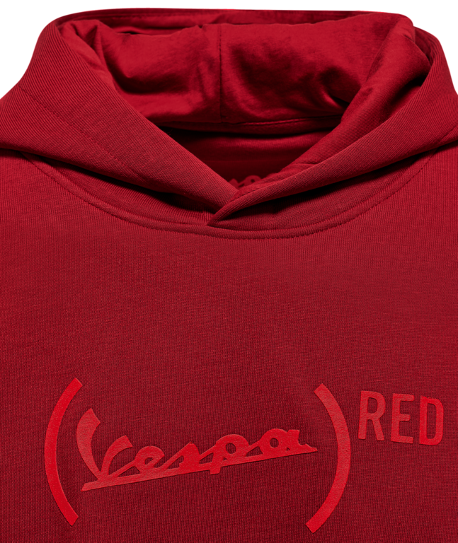 Mikina s kapucí Vespa RED