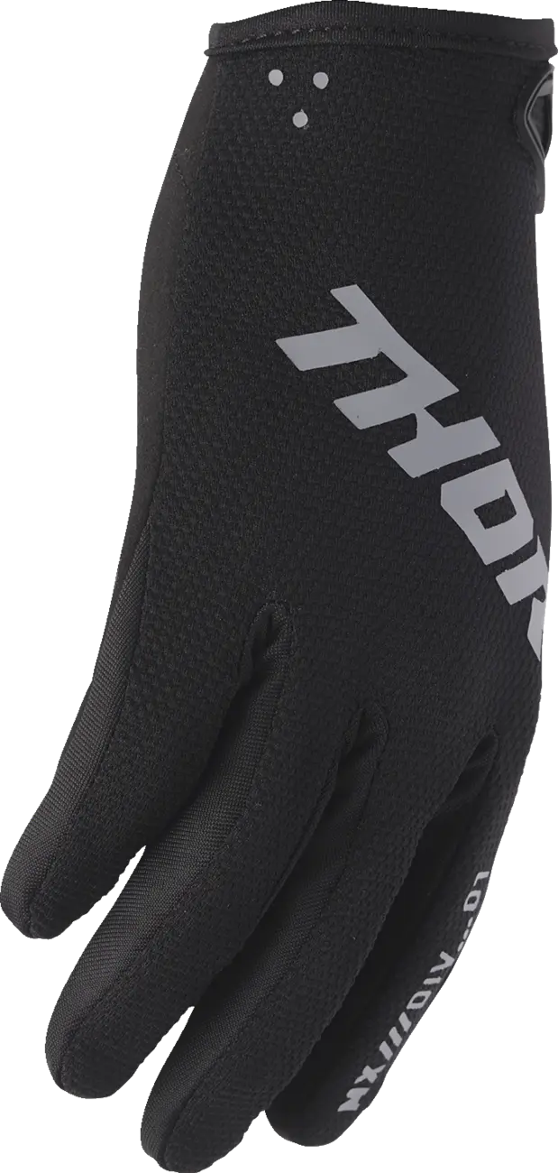 Dětské moto rukavice THOR Youth Ridemode Static Gloves černá
