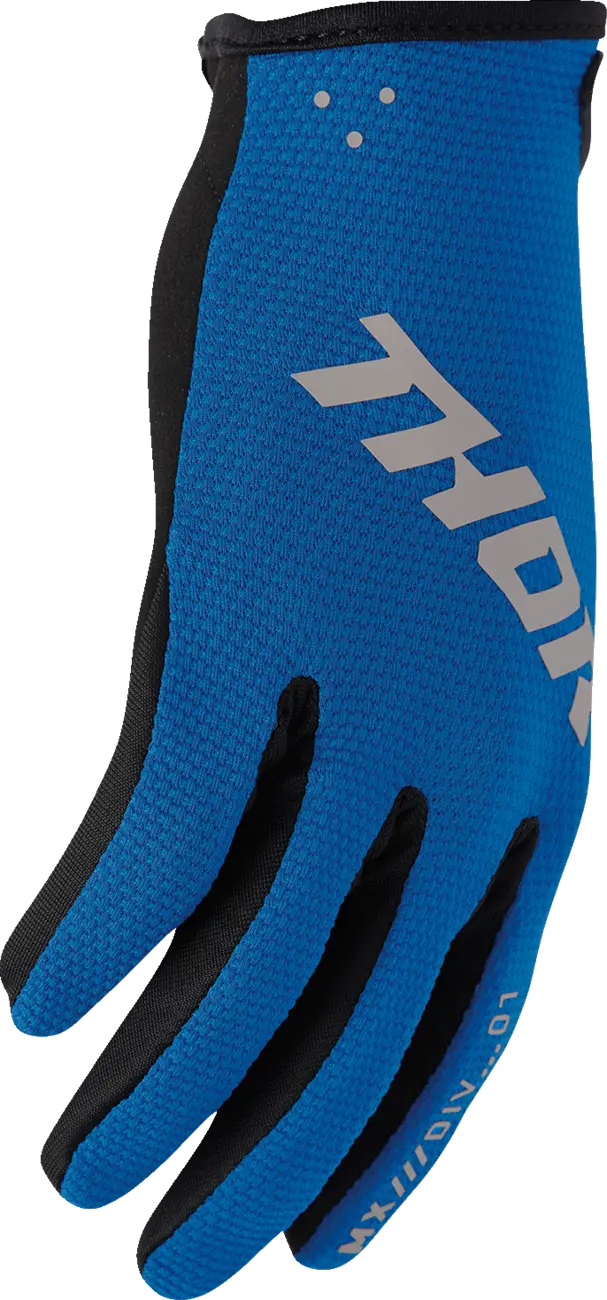 Dětské moto rukavice THOR Youth Ridemode Static Gloves modrá