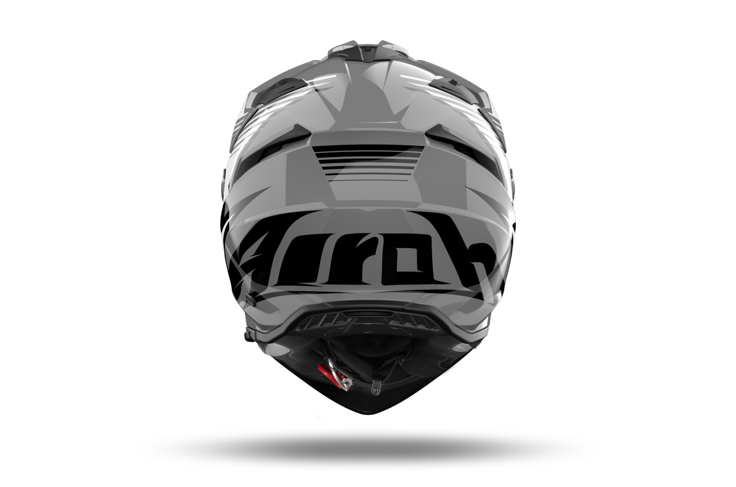 AIROH Enduro moto přilba BANDIT Spicy šedá lesklá