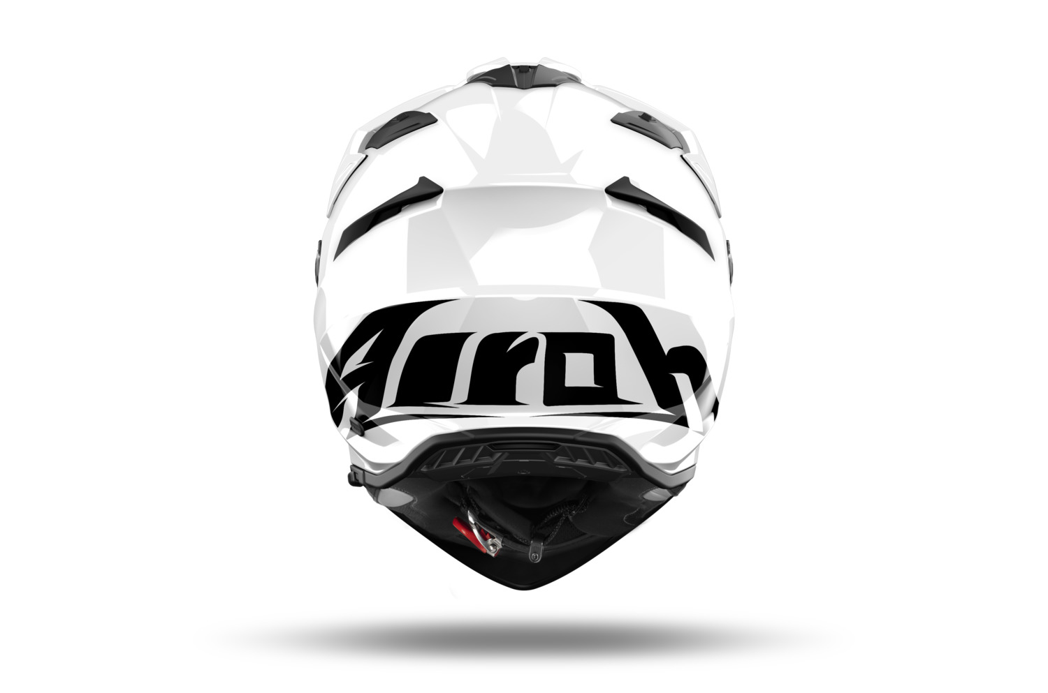 AIROH Enduro moto přilba BANDIT Color, bílá lesklá
