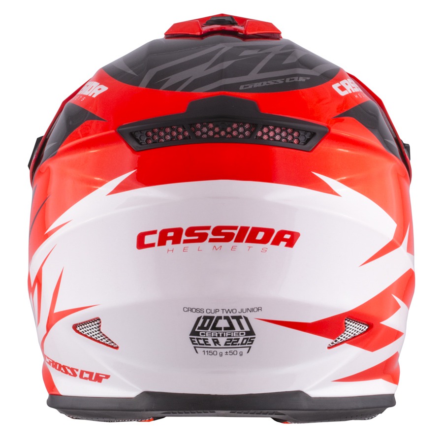 CASSIDA Dětská motokrosová přilba Cup Two oranžová fluo/bílá/černá/šedá