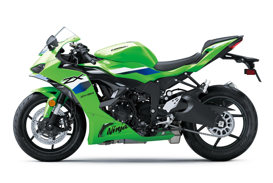 KAWASAKI NINJA ZX-6R MY26 Lime Green / Ebony / Pearl Blizzard White