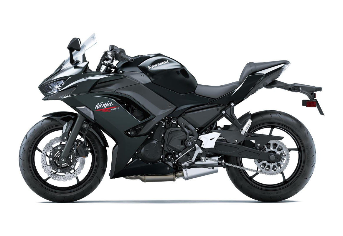 KAWASAKI Ninja 650 MY26  Metallic Flat Spark Black / Metallic Carbon Gray   