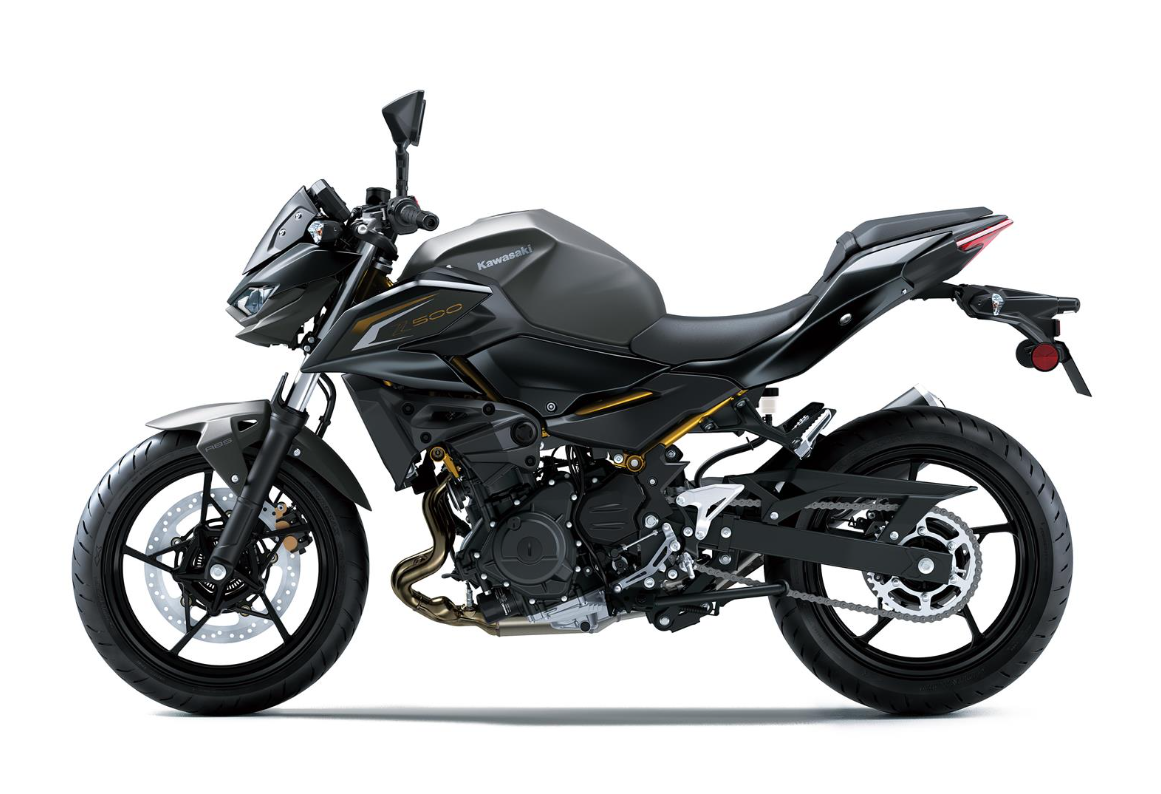 KAWASAKI Z500 MY26 Metallic Matte Graphenesteel Gray / Metallic Flat Spark Black (GY1)