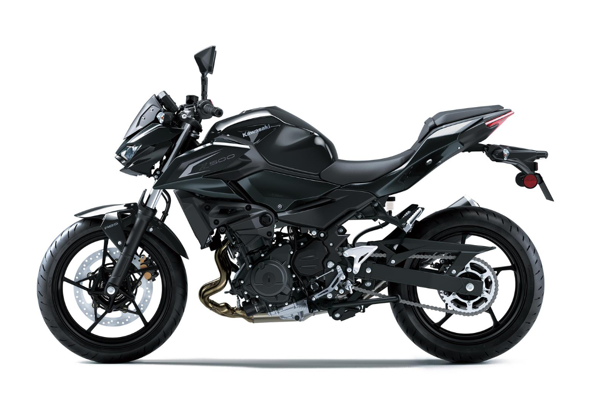 KAWASAKI Z500 MY26 Ebony / Metallic Carbon Gray (BK1)