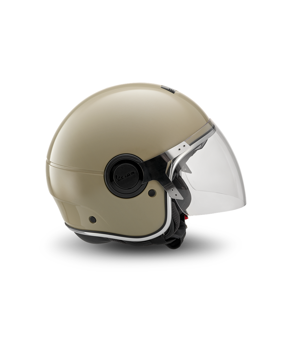 Otevřená moto helma VESPA Jethelmet Argentario Beige Q01 béžová