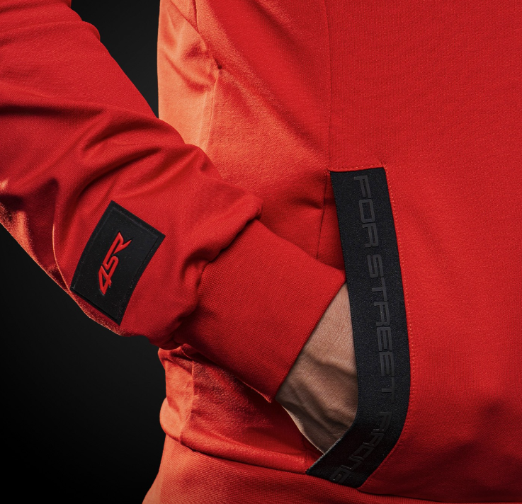 4SR Pánská mikina Logo Zip Red