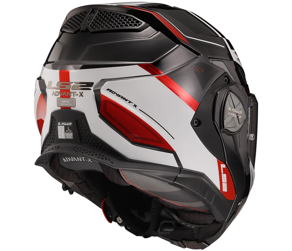 LS2 překlopná moto přilba ADVANT X SPECTRUM BLACK WHITE RED-06