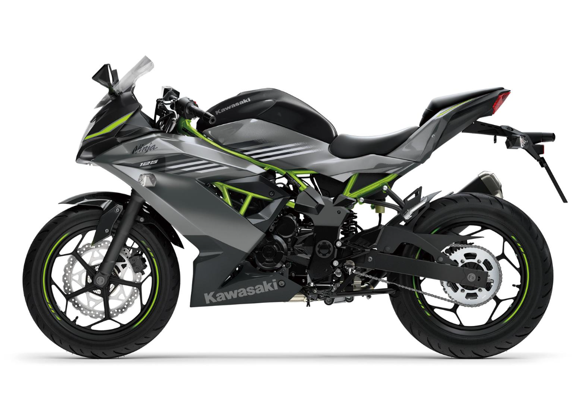 KAWASAKI Ninja 125 MY26 Metallic Graphite Gray / Metallic Spark Black