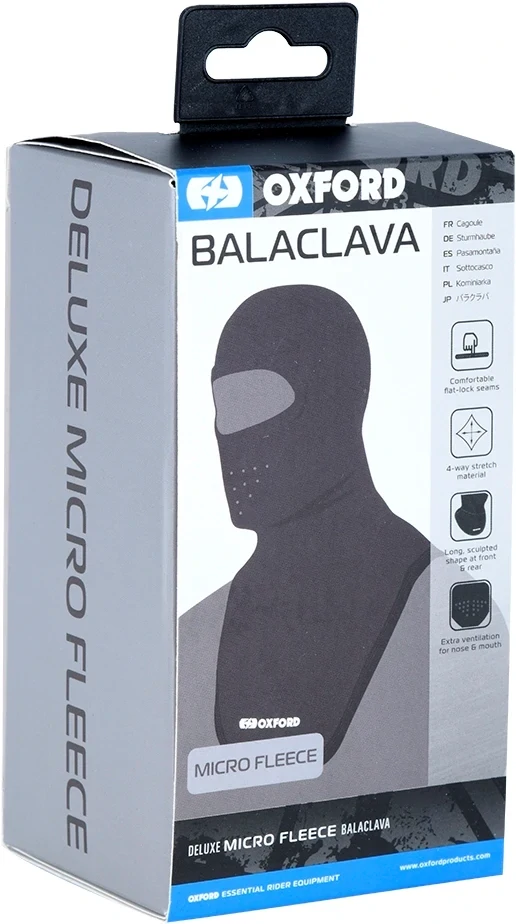 Kukla OXFORD Balaclava Deluxe Micro Fleece černá