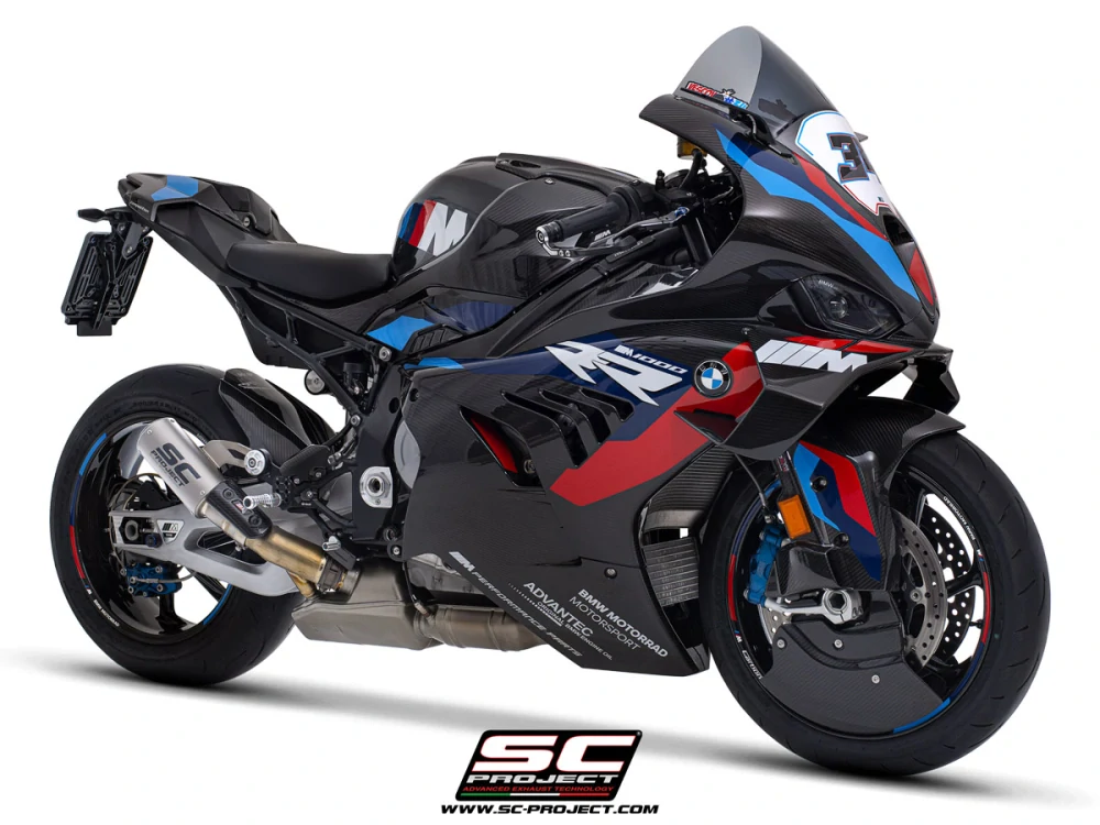 SC-PROJECT Titanový výfuk CR-T s mřížkou proti kamenům BMW M 1000 RR (20-24) E5