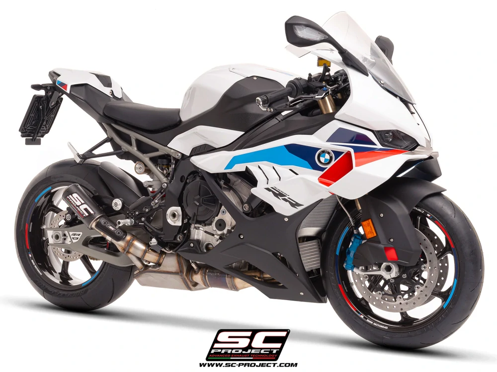 SC-PROJECT Výfuk z uhlíkových vláken CR-T s mřížkou proti kamenům BMW S 1000 RR (25) E5+