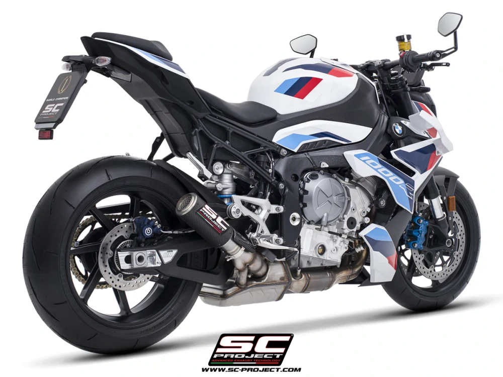 SC-PROJECT Výfuk z uhlíkových vláken CR-T s mřížkou proti kamenům BMW M 1000 R (25) E5+