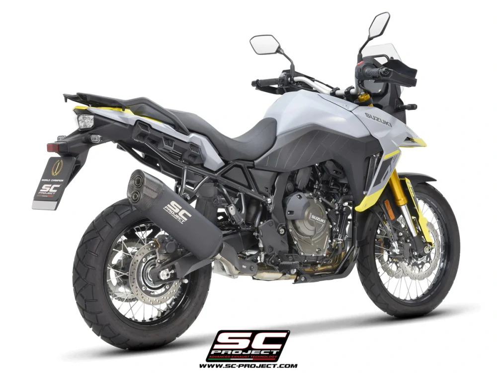 SC-PROJECT Titanový výfuk Adventure, matně černý, Suzuki V-STROM 800DE / 800SE (23-25) E5