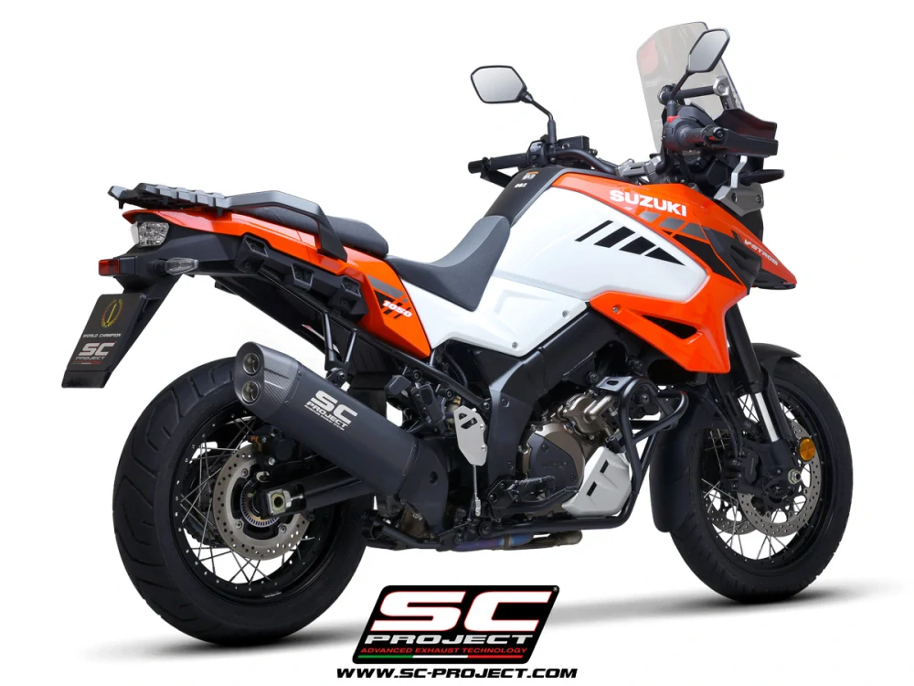 SC-PROJECT Titanový výfuk Adventure, matně černý, Suzuki V-STROM 1050 XT (20-25) E5