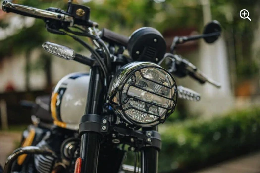 Mřížka hlavního světlometu, černá - Royal Enfield Bear 650