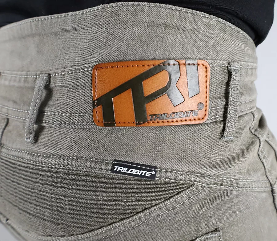 TRILOBITE pánské kalhoty PARADO DOUBLELAYER AAASLIM FIT šedé prodloužené